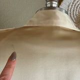 Vintage Satin Asymmetrical Blouse with Epaulettes