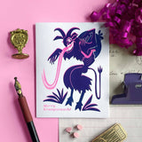 Krampus - Risograph Holiday Card