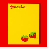 Strawberry Notepad
