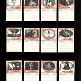 Women of Horror Risograph Spiral-Bound 2026 Calendar