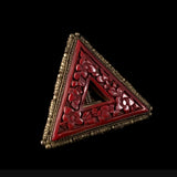 Cinnebar Brooch, ANTIQUE