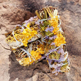White Sage with Calendula Flower Smudge Wand