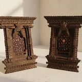 Tramp Art Picture Frames, Pair, ANTIQUE