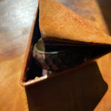 Vintage Leather Triangle Trinket case